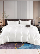 [Hvit] SilkSilky-NO 22Momme Bedding Set 001,