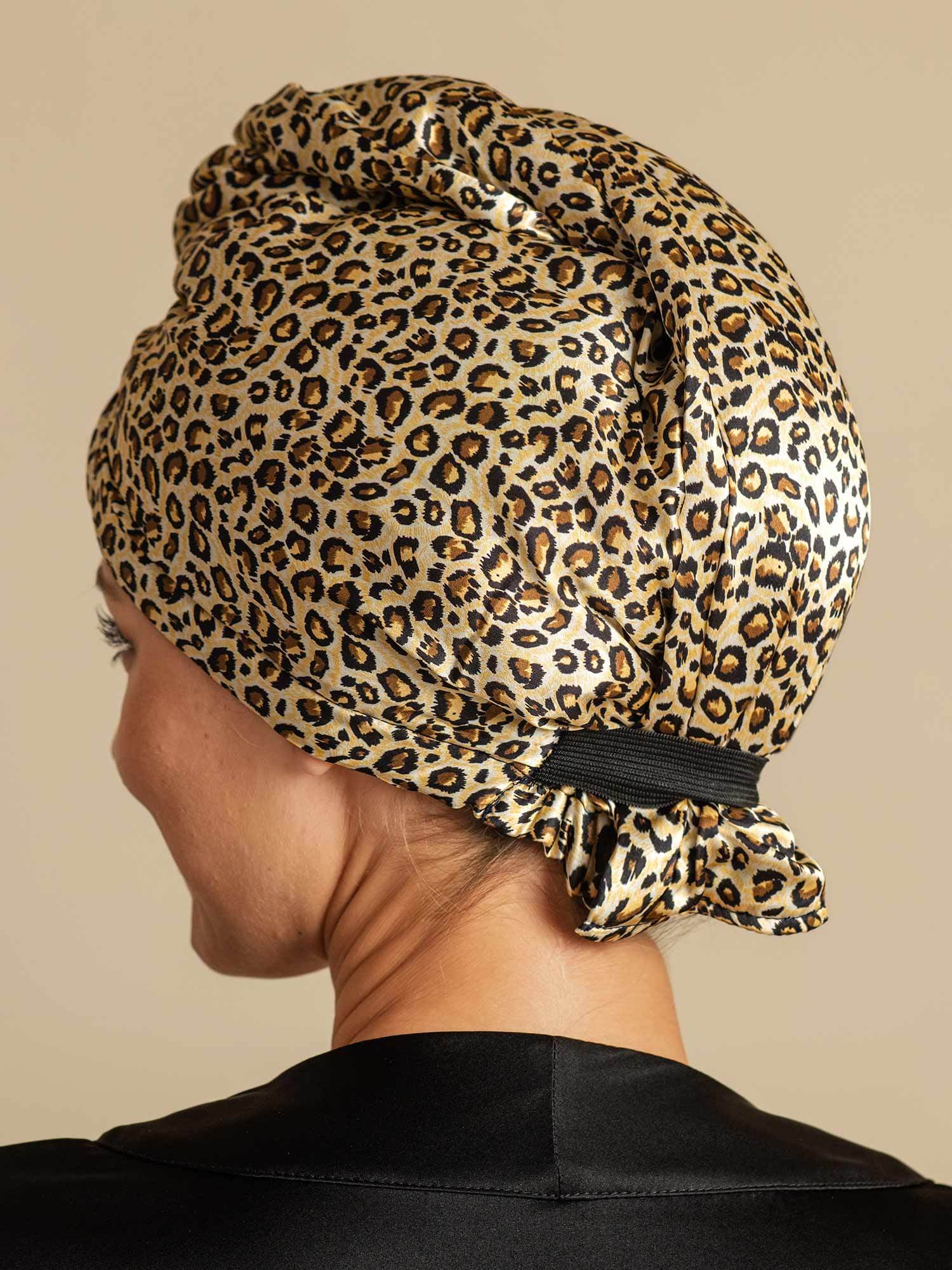 [Leopard] SilkSilky-NO Silke Hair Towel Wrap 006,