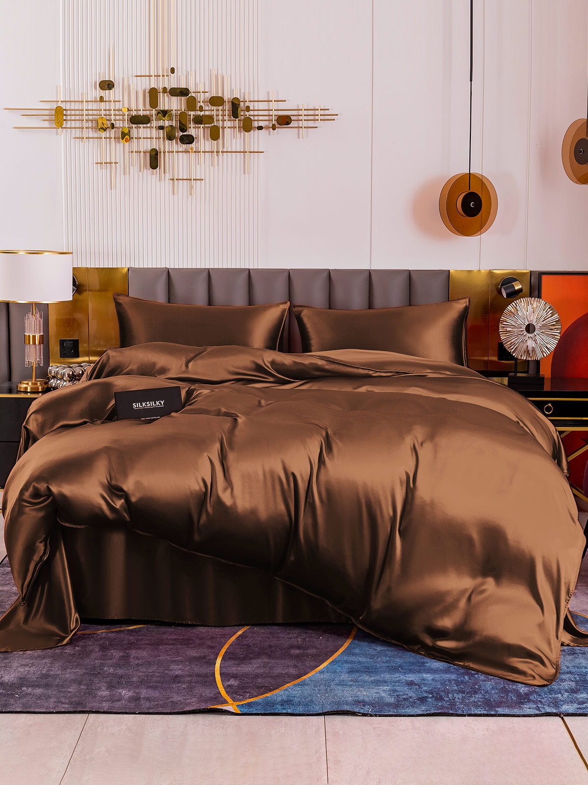 [Kaffe] SilkSilky-NO 19Momme Bedding Set 001