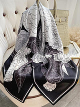[P075] SilkSilky-NO Pure Silk Scarf 001