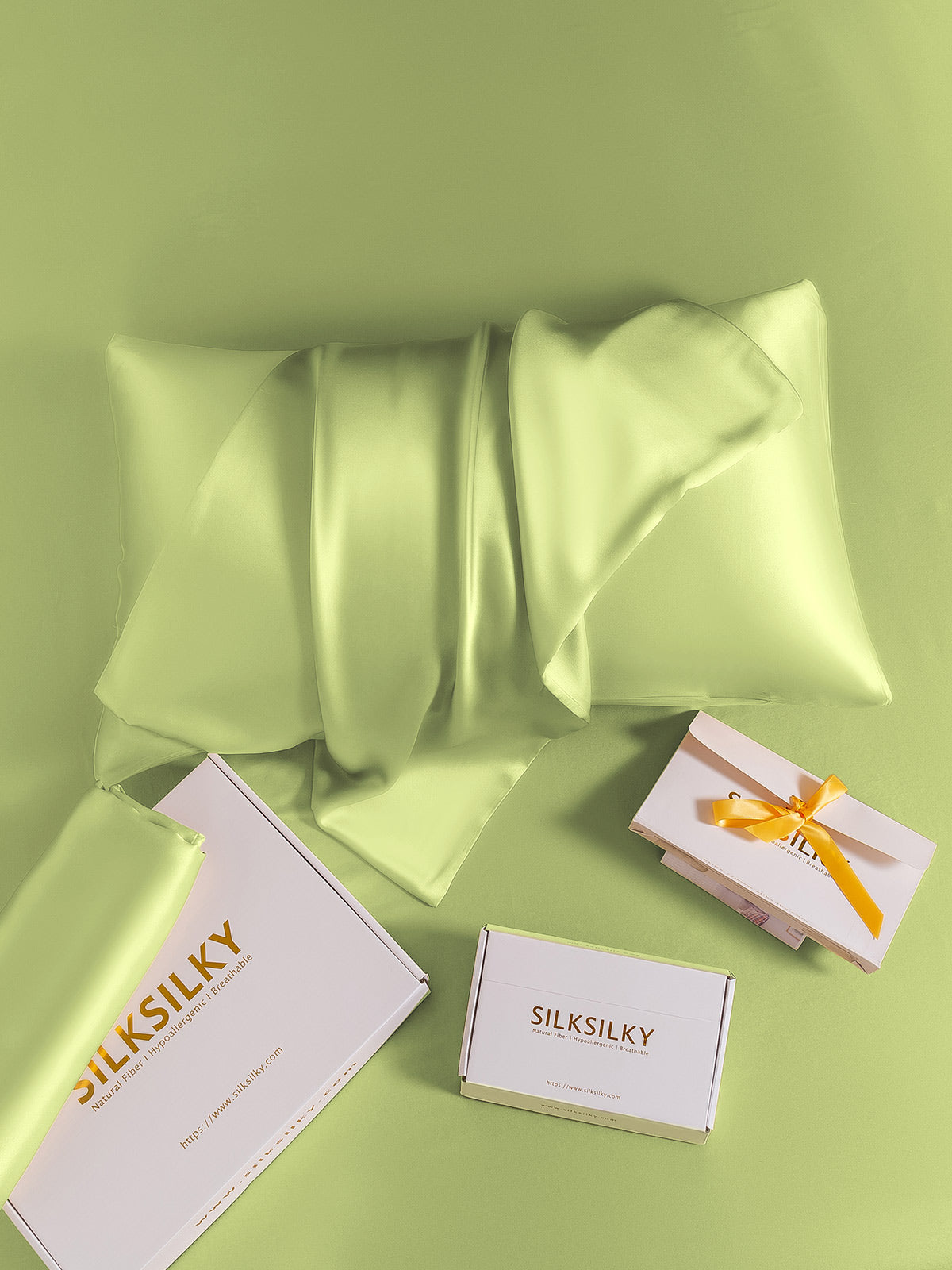 [Mintgrønn] SilkSilky-NO 19Momme Pillowcase 007