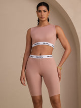 [Rosa] SilkSilky-NO Sleeveless Crew Neck Women's Outfit Sets 001