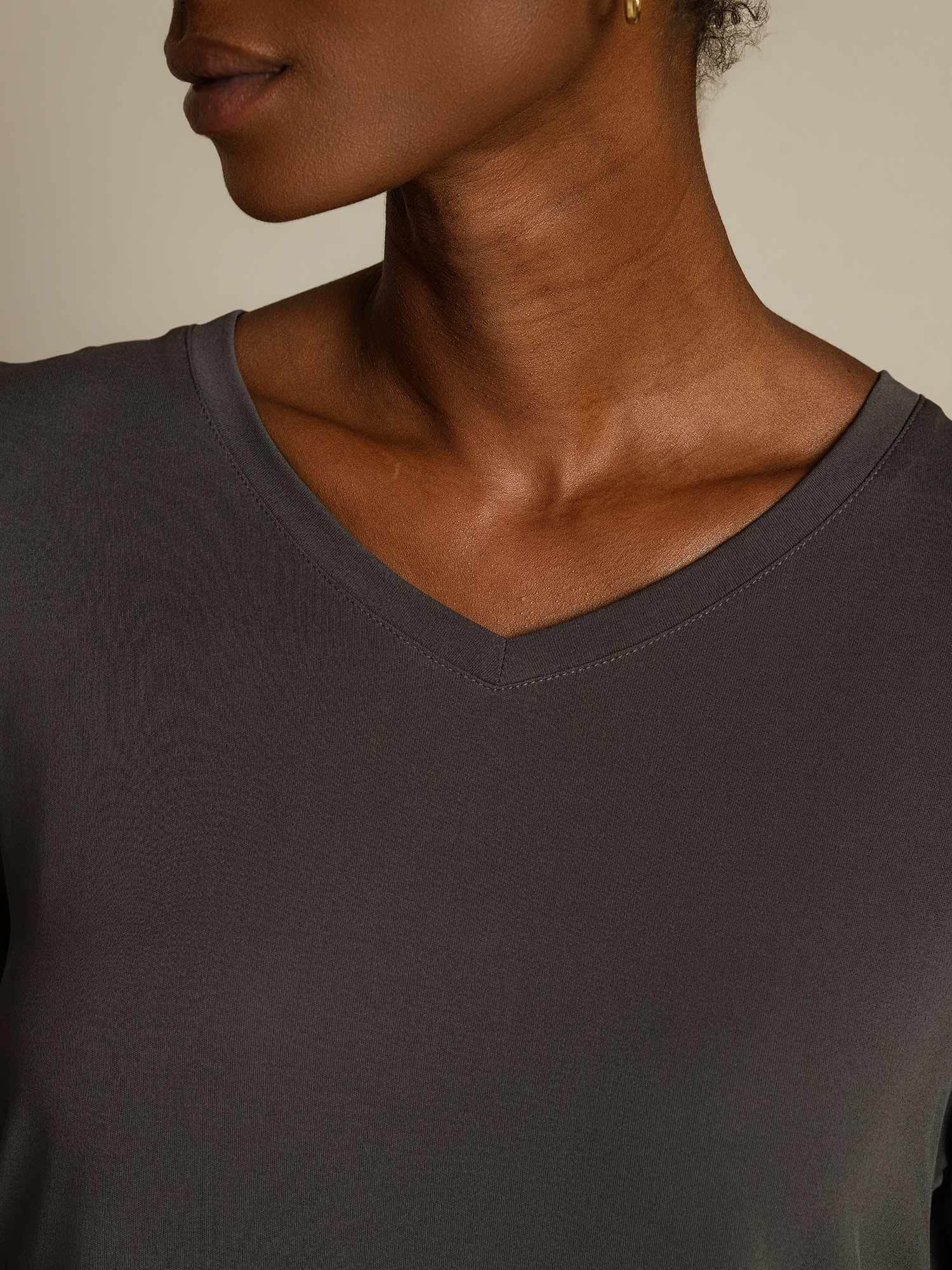 [Grå] SilkSilky-NO Silke Womens T-Shirt 004