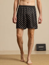 [Svart Kjede] SilkSilky-NO Men's Sleep Shorts 003