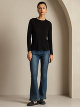 [Svart] SilkSilky-NO Silke Womens T-Shirt 004