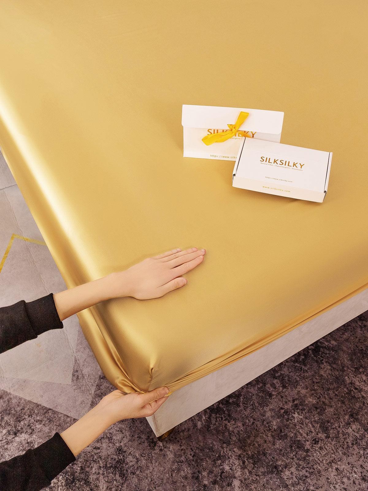 [Champagne] SilkSilky-NO 25Momme Sheet 003