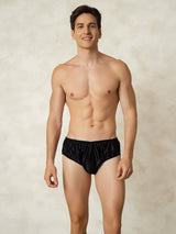 [Svart] SilkSilky-NO Silke Mens Underwear 004