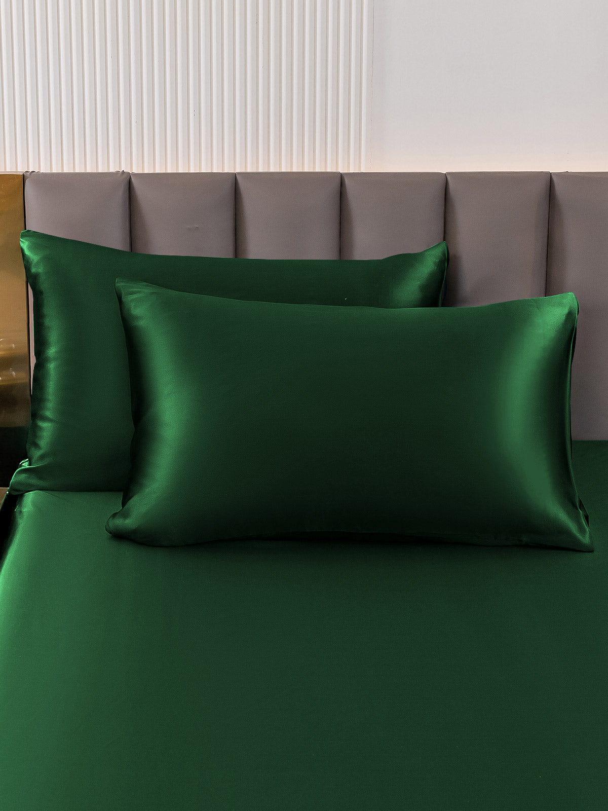 [Mørk Grønn] SilkSilky-NO 19Momme Pillowcase 003