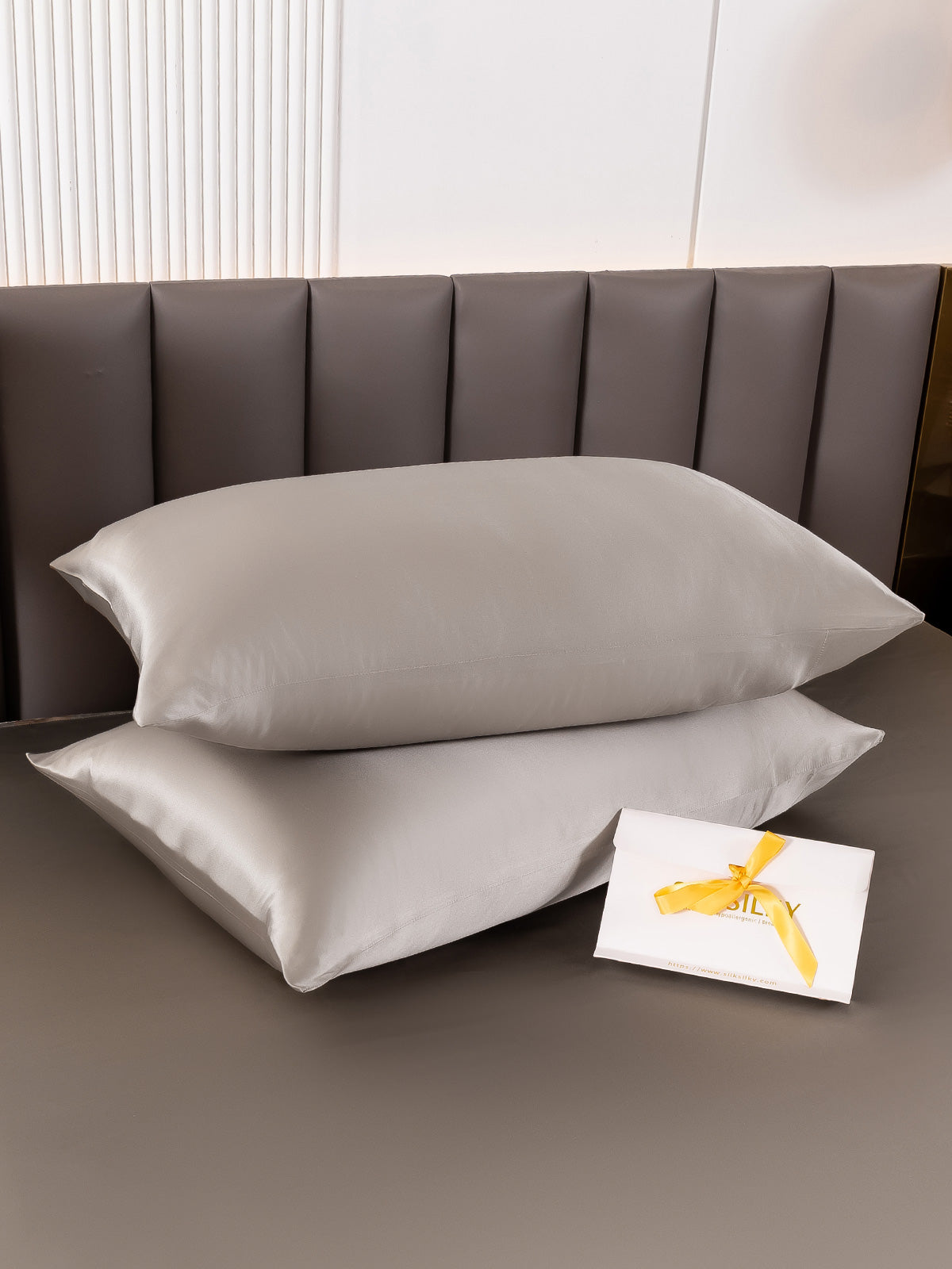 [Grå] SilkSilky-NO 22Momme Pillowcase 004
