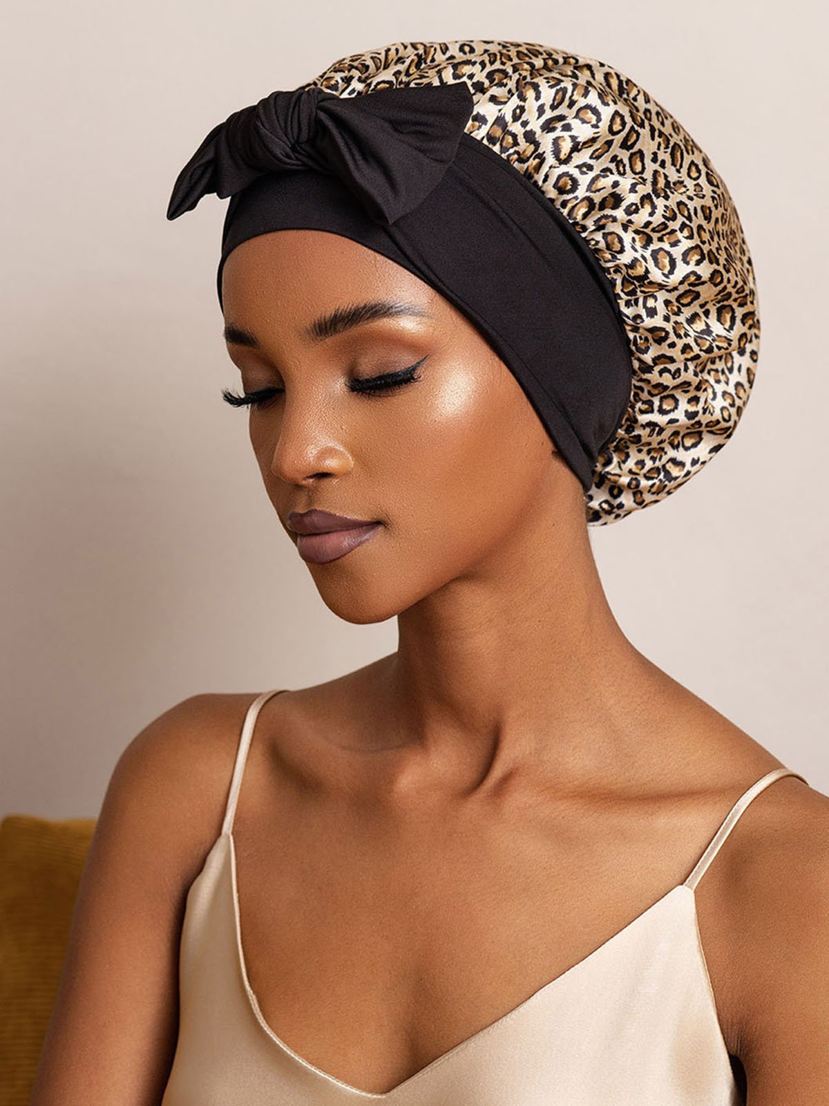 SilkSilky-NO Silke Sleep Cap Leopard 002