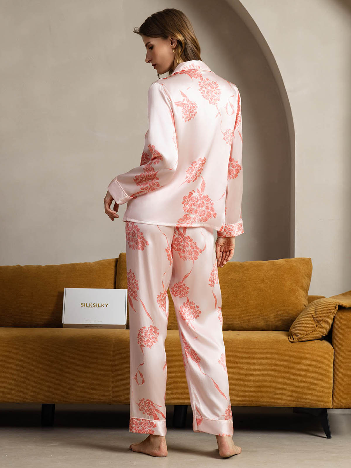 [Korallblomster] SilkSilky-NO Womens Pajamas 002