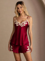 [Vin] SilkSilky-NO Spaghetti Strap V Neck Camisole sett 001