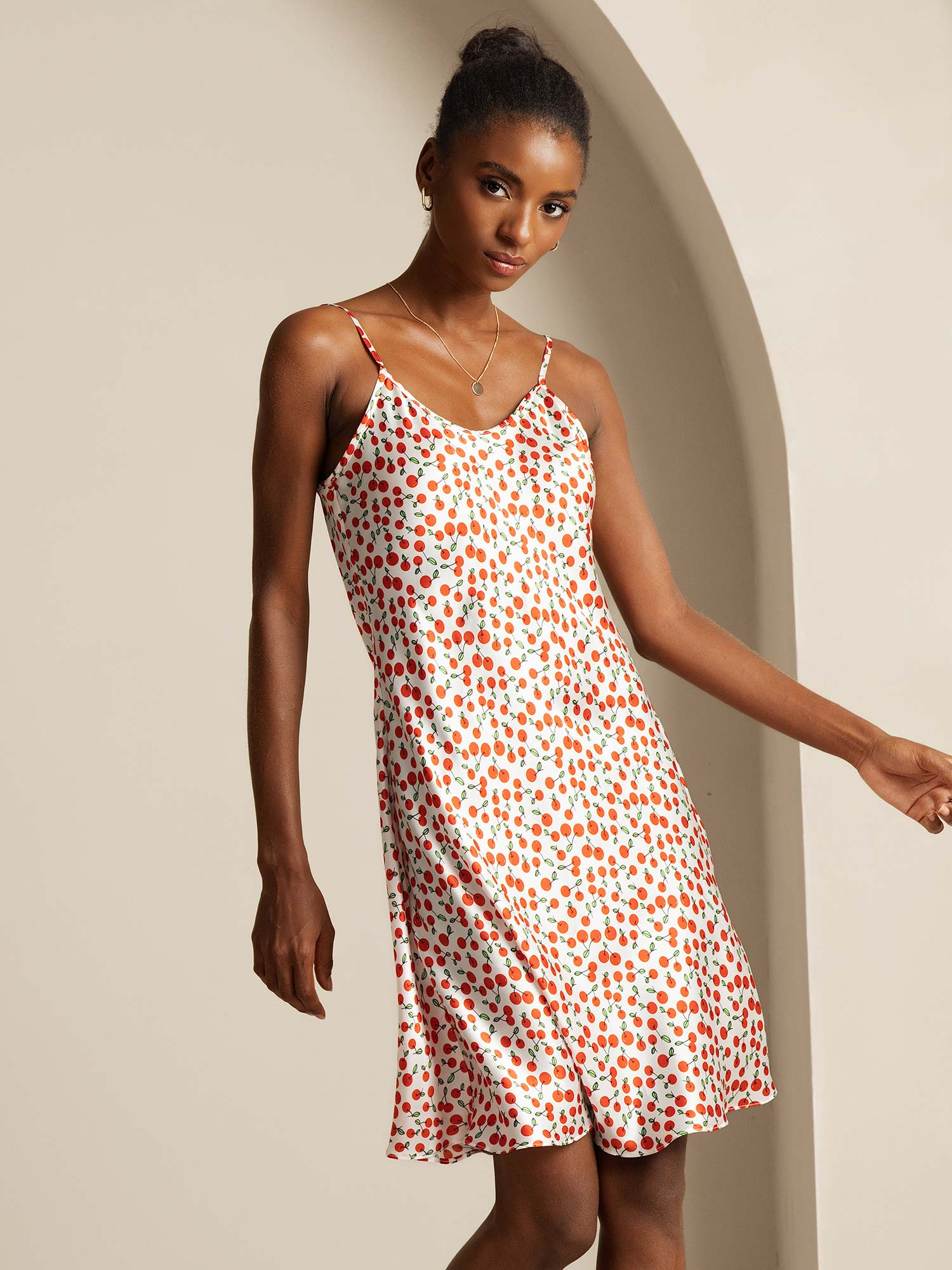 [Kirsebær] SilkSilky-NO Dress 005,