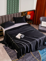 [Svart] SilkSilky-NO 25Momme Bedding Set 002