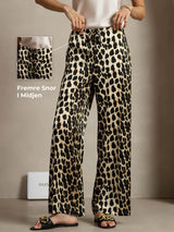 [Leopard] SilkSilky-NO 19Momme Silke Womens Pants 002,