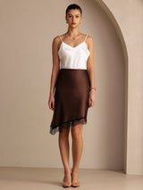 [Kaffe] SilkSilky-NO Skirt 006