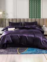 [Mørklilla] SilkSilky-NO 25Momme Bedding Set 001