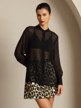 [Svart] SilkSilky-NO Silke Womens Shirt 007