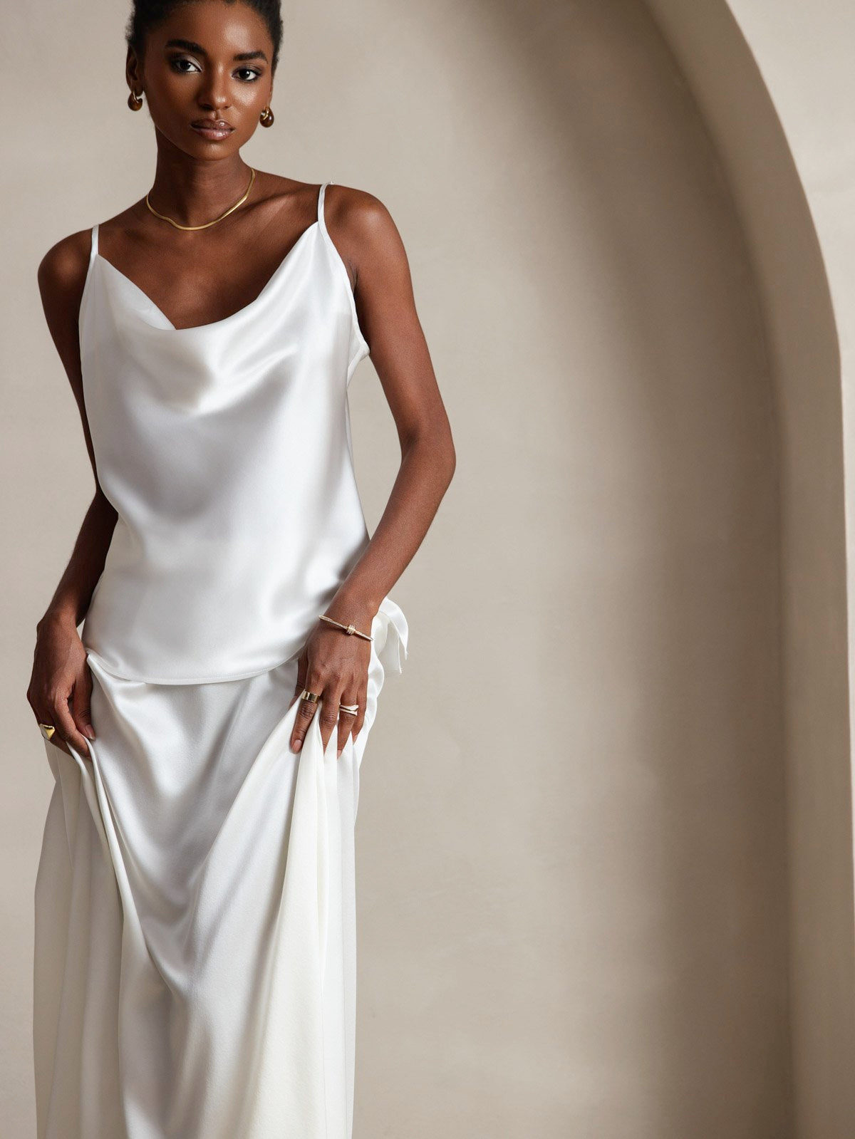 [Hvit] SilkSilky-NO 19Momme Silke Camisoles 003