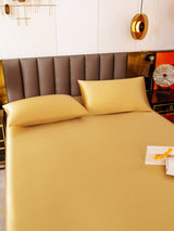[Champagne] SilkSilky-NO 19Momme Sengesett 006