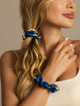 [Navy Drage] SilkSilky-NO Scrunchie 005