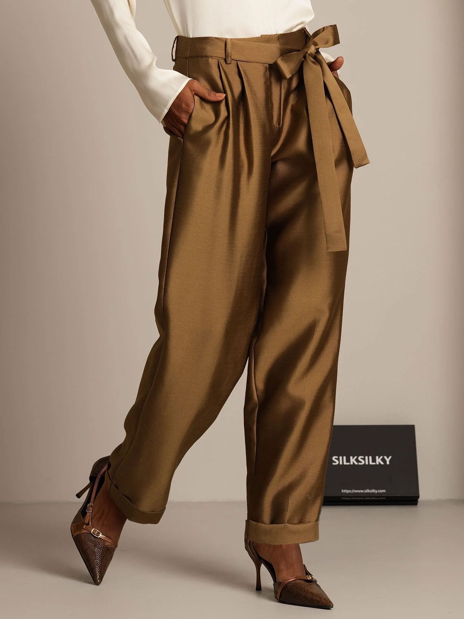 [Bronse] SilkSilky-NO 32Momme Silke Womens Pants 006