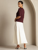 [Windsorvin] SilkSilky-NO Halv erme Crew Neck T-skjorte for Kvinner 008