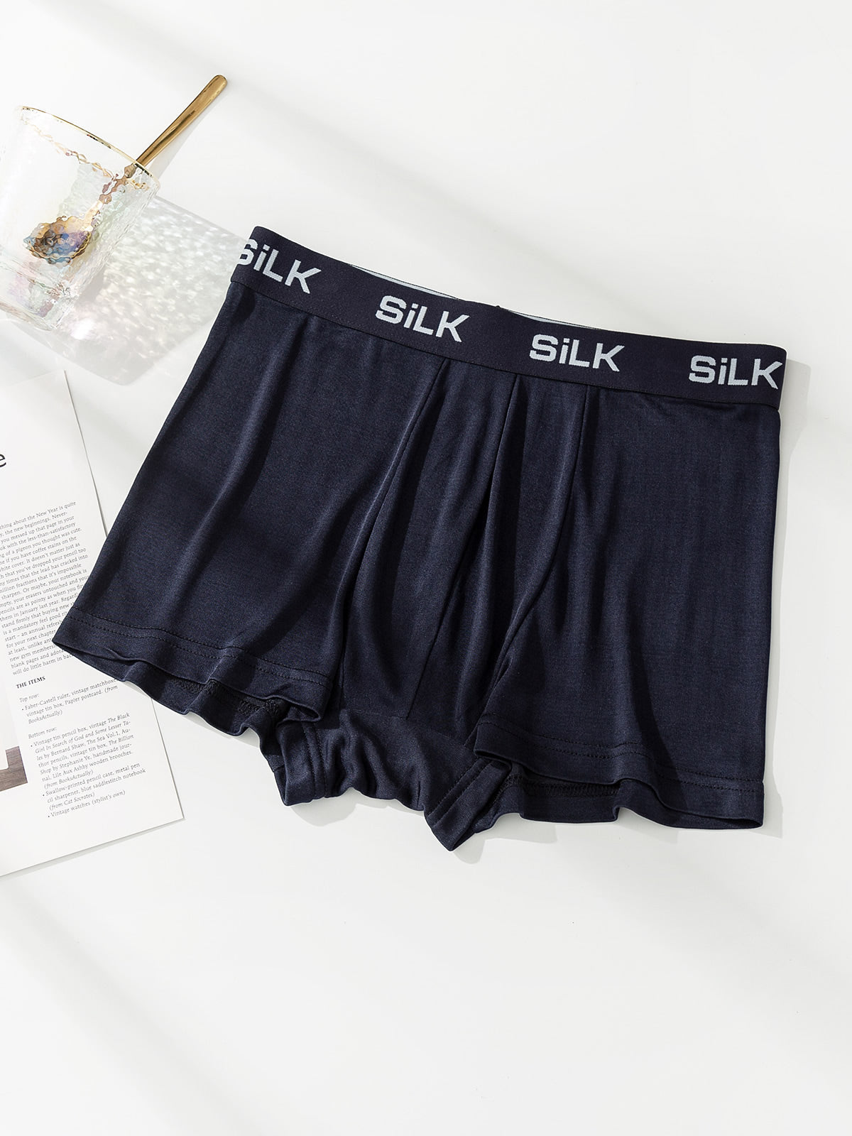 [Mørke blå] SilkSilky-NO Mens Underwear 005