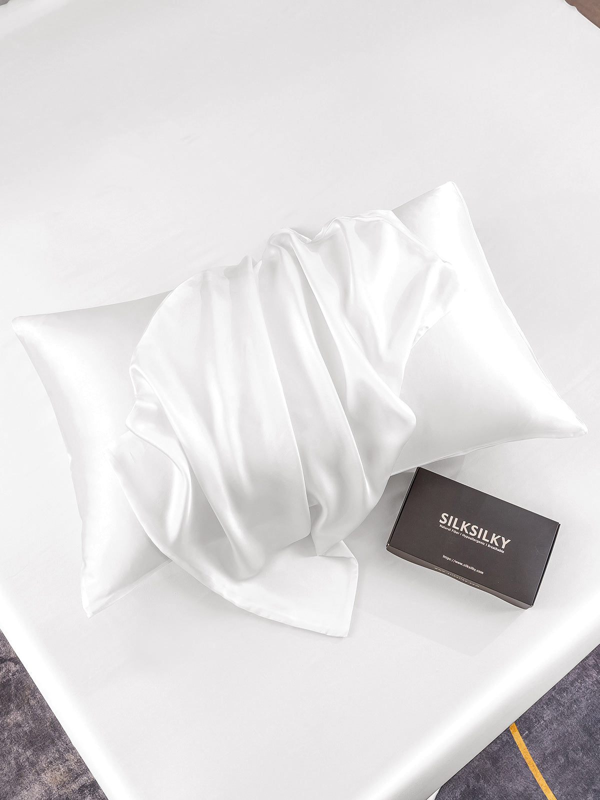 [Hvit] SilkSilky-NO 19Momme Pillowcase 006