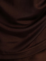 [Kaffe] SilkSilky-NO 100% Silk Jersey Short Sleeve Falsk Krage T-skjorte for Kvinner 005