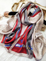 [P090] SilkSilky-NO Pure Silk Scarf 001