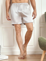 [Sølv] SilkSilky-NO Men's Sleep Shorts 004