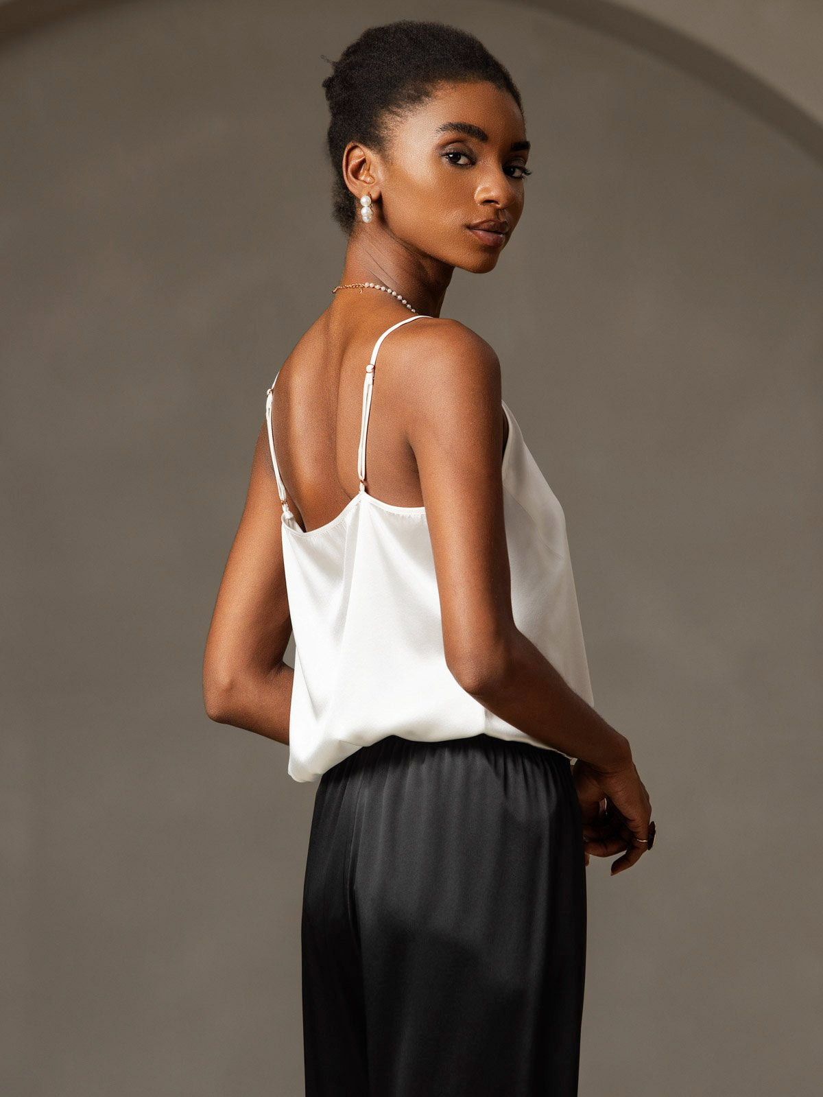 [Hvit] SilkSilky-NO 19Momme Silke Camisoles 004