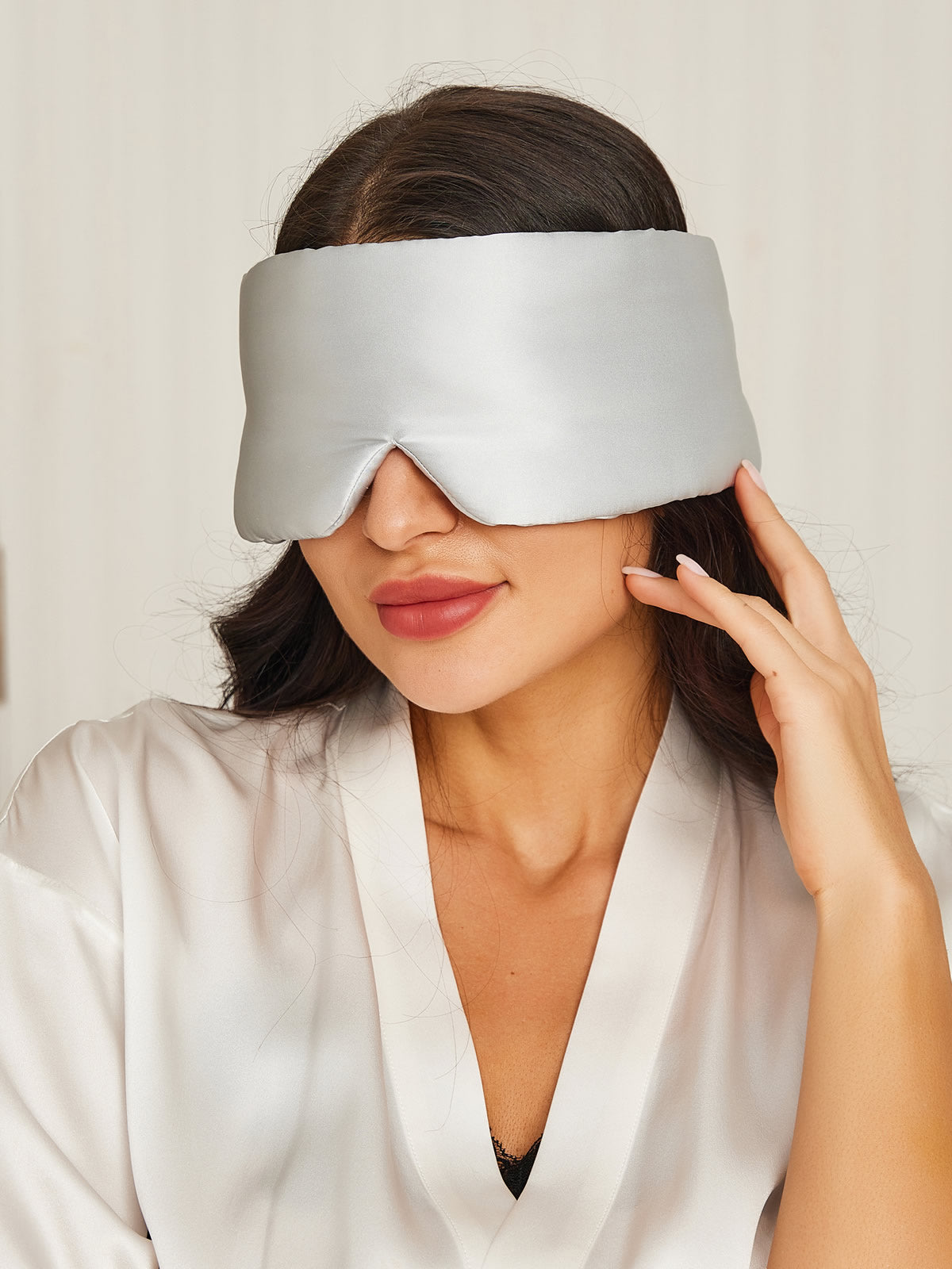 [Sølv] SilkSilky-NO 19Momme Eye Mask 001