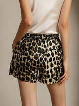 [Leopard] SilkSilky-NO 19Momme Silke Womens Shorts 002