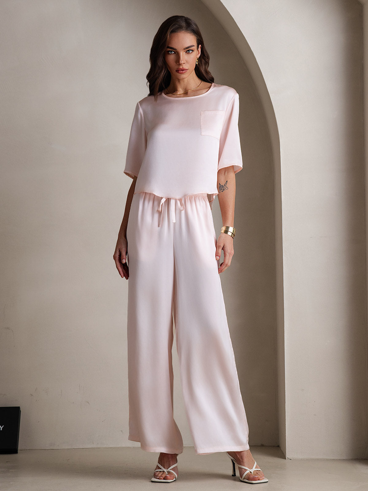 [Rosa] SilkSilky-NO Womens Pajamas 001