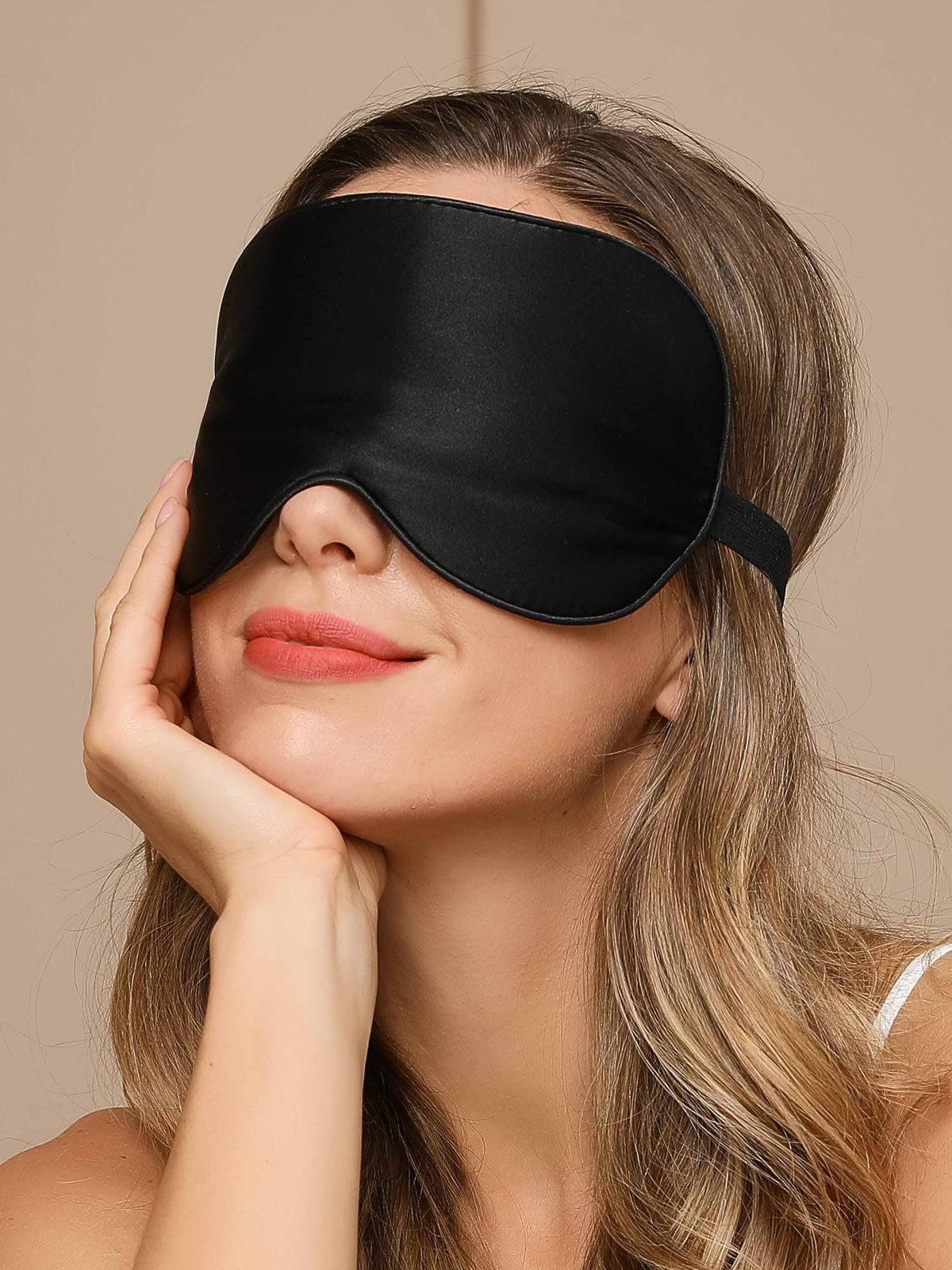 [Svart] SilkSilky-NO 19Momme Eye Mask 003
