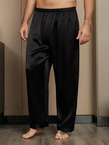 [Svart] SilkSilky-NO Men's Sleep Shorts 001