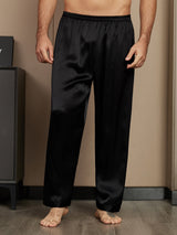 [Svart] SilkSilky-NO Men's Sleep Shorts 003