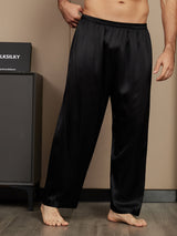 [Svart] SilkSilky-NO Men's Sleep Shorts 004