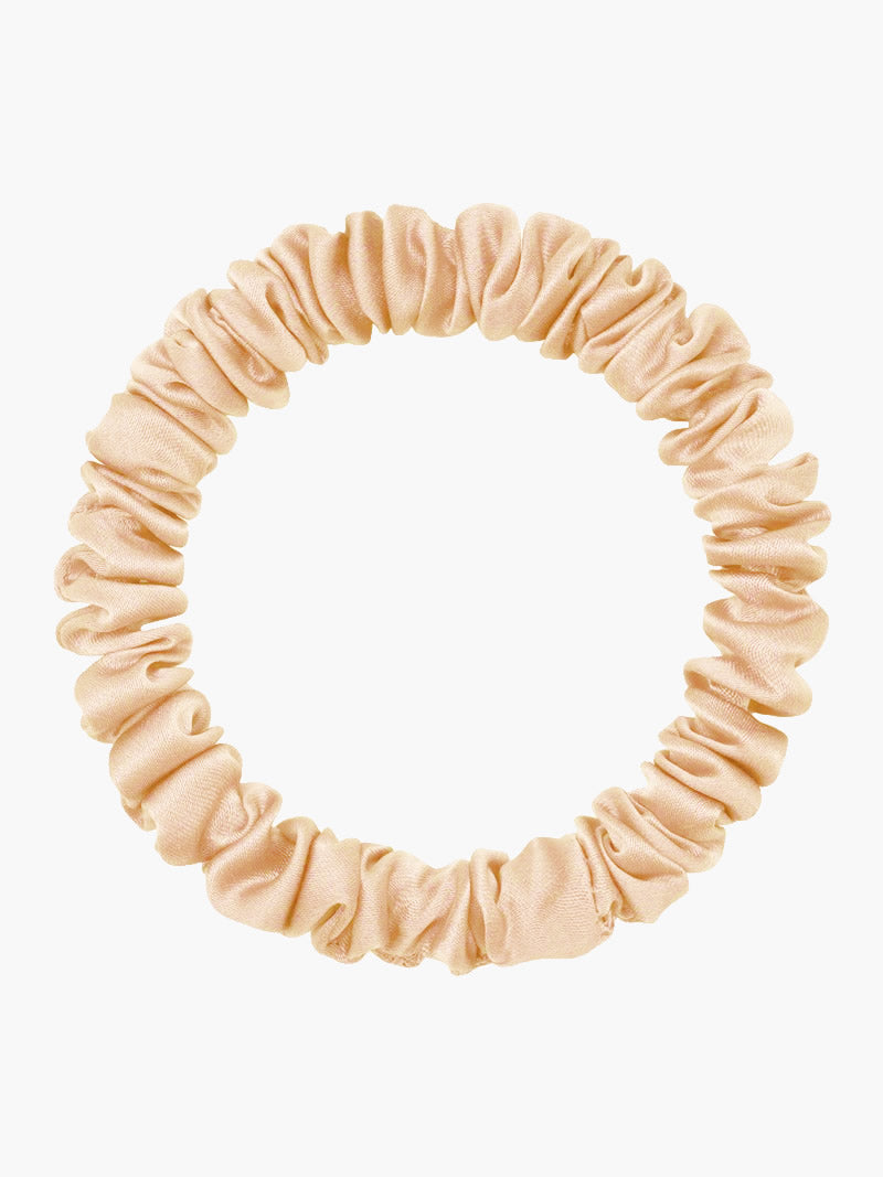 [Champagne] SilkSilky-NO 19Momme Scrunchie 004