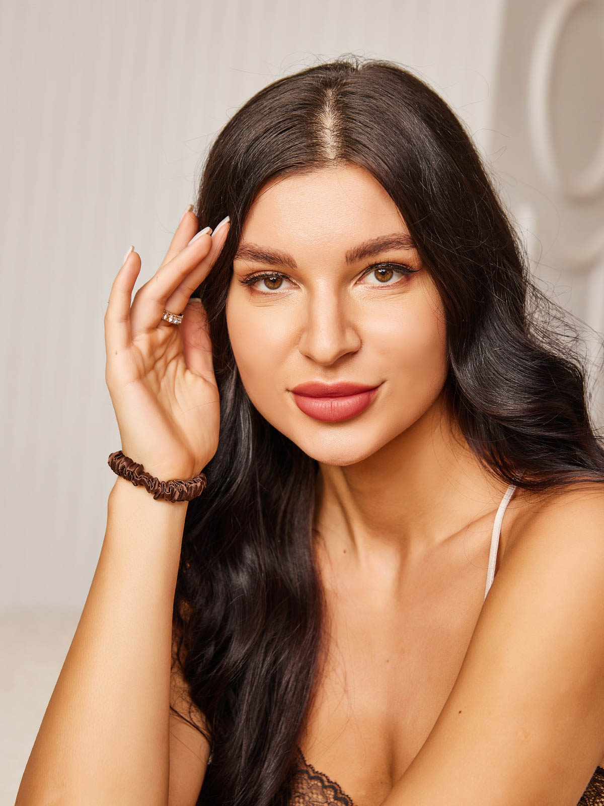 [Kaffe] SilkSilky-NO 19Momme Scrunchie 002