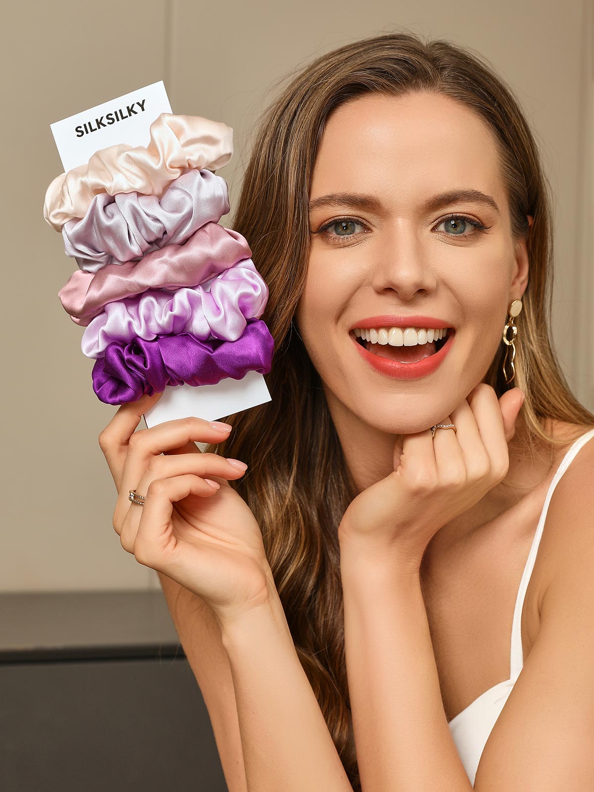 [Group1] SilkSilky-NO 19Momme Scrunchie 003