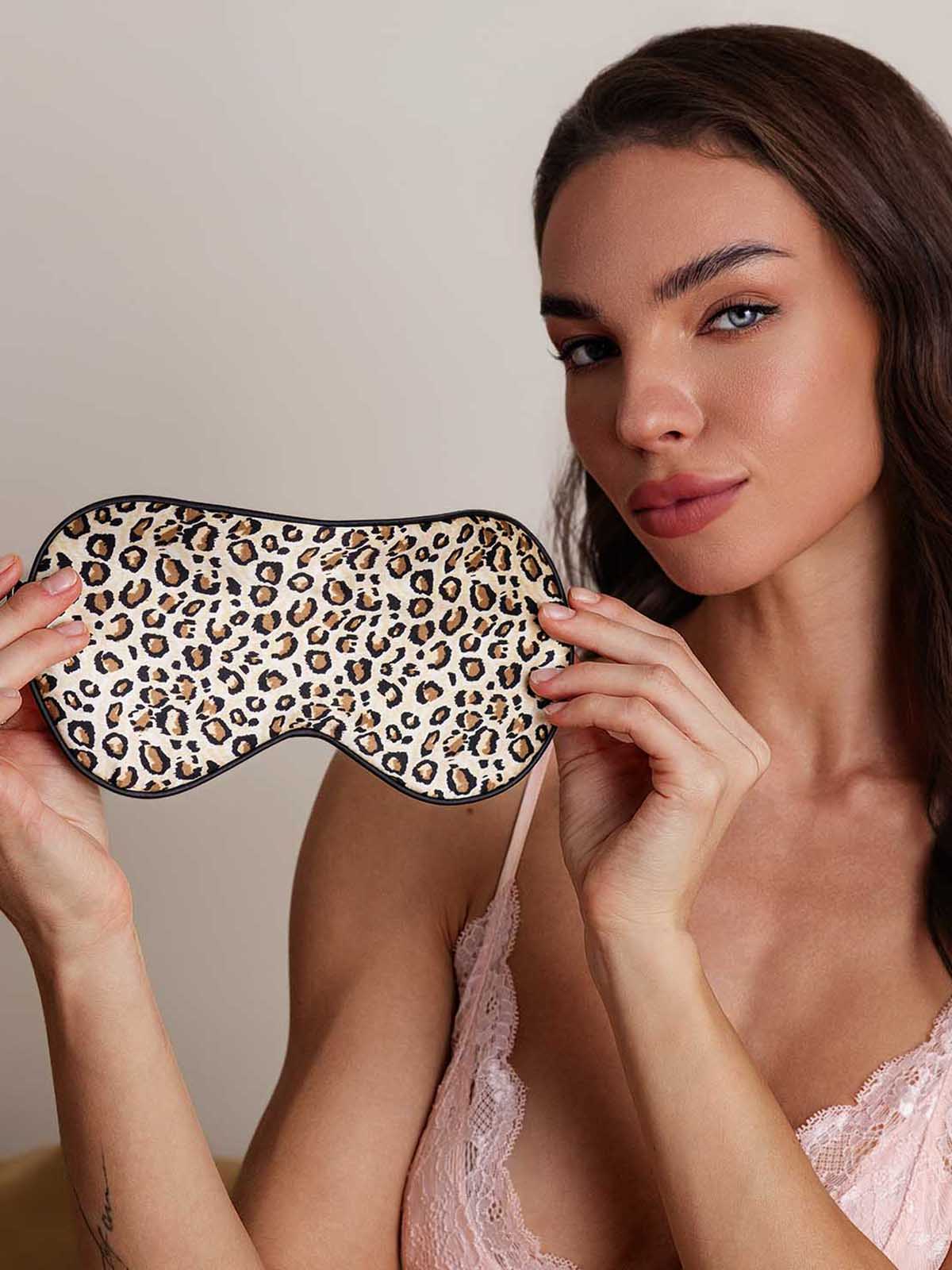 [Leopard] SilkSilky-NO 19Momme Eye Mask 004
