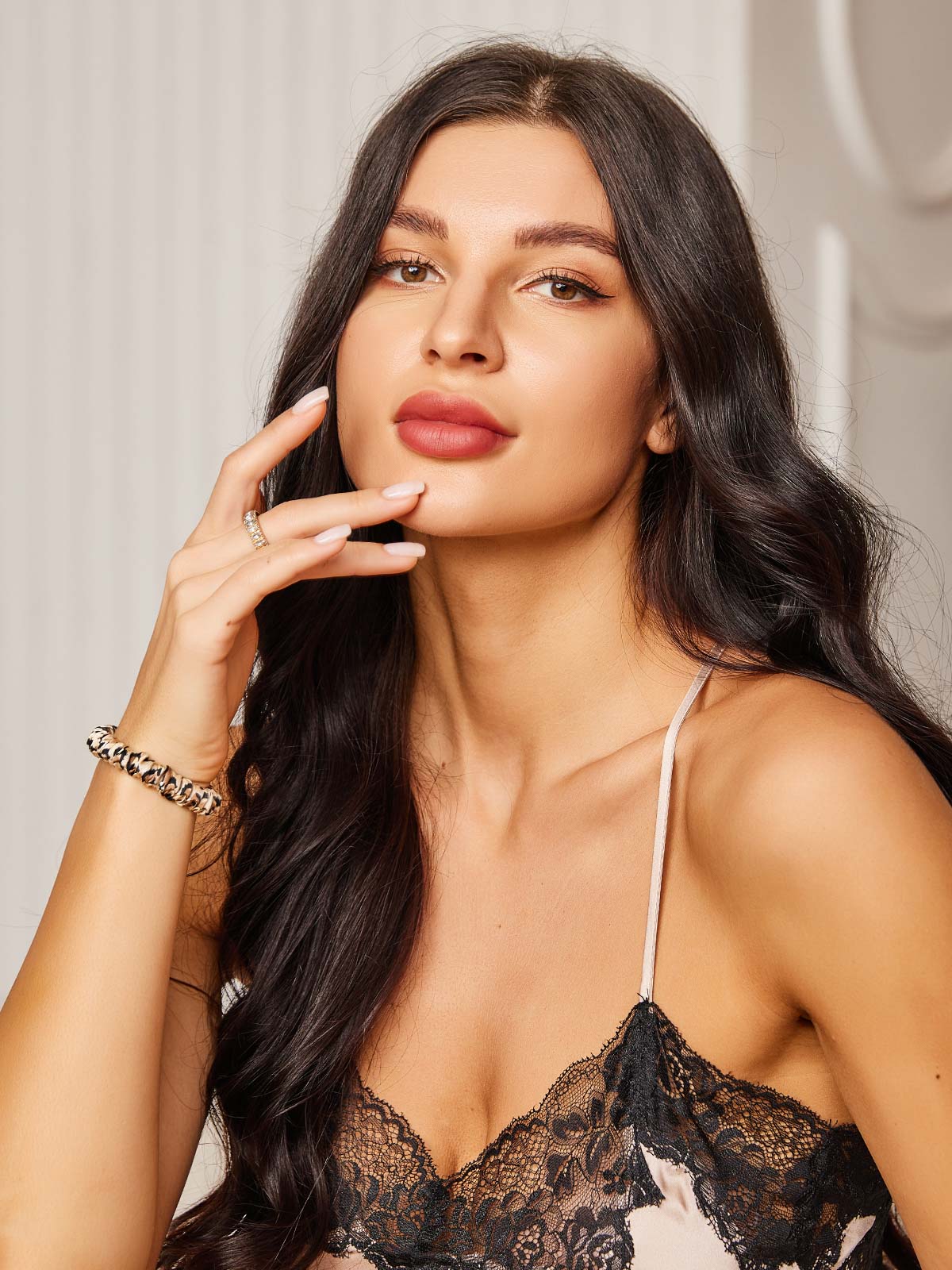 [Leopard] SilkSilky-NO 19Momme Scrunchie 002