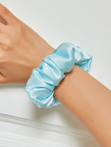 [Lyse Blå] SilkSilky-NO Scrunchie 001