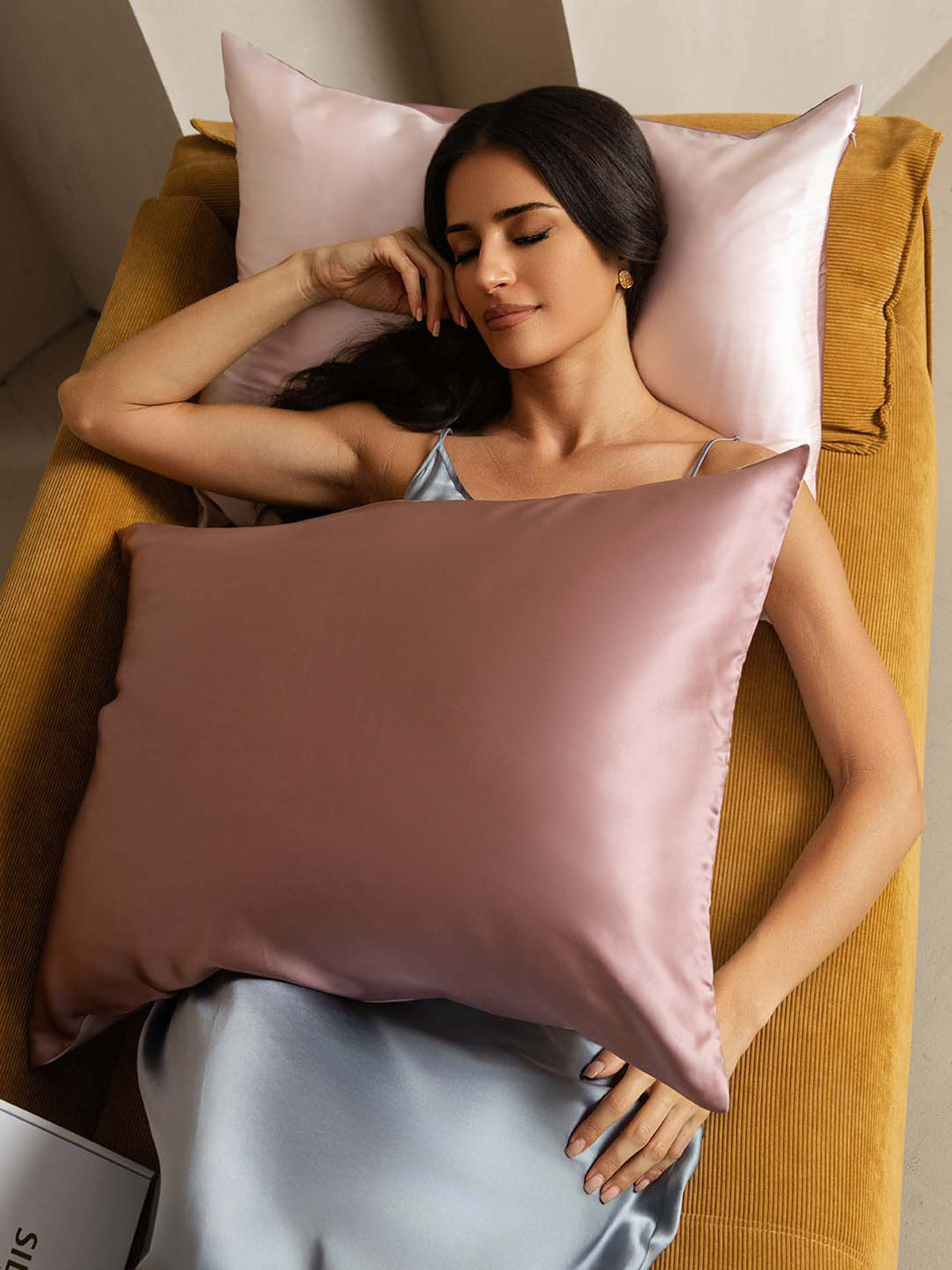 19Momme 100% Morbærsilke Putetrekk - To-farget Design