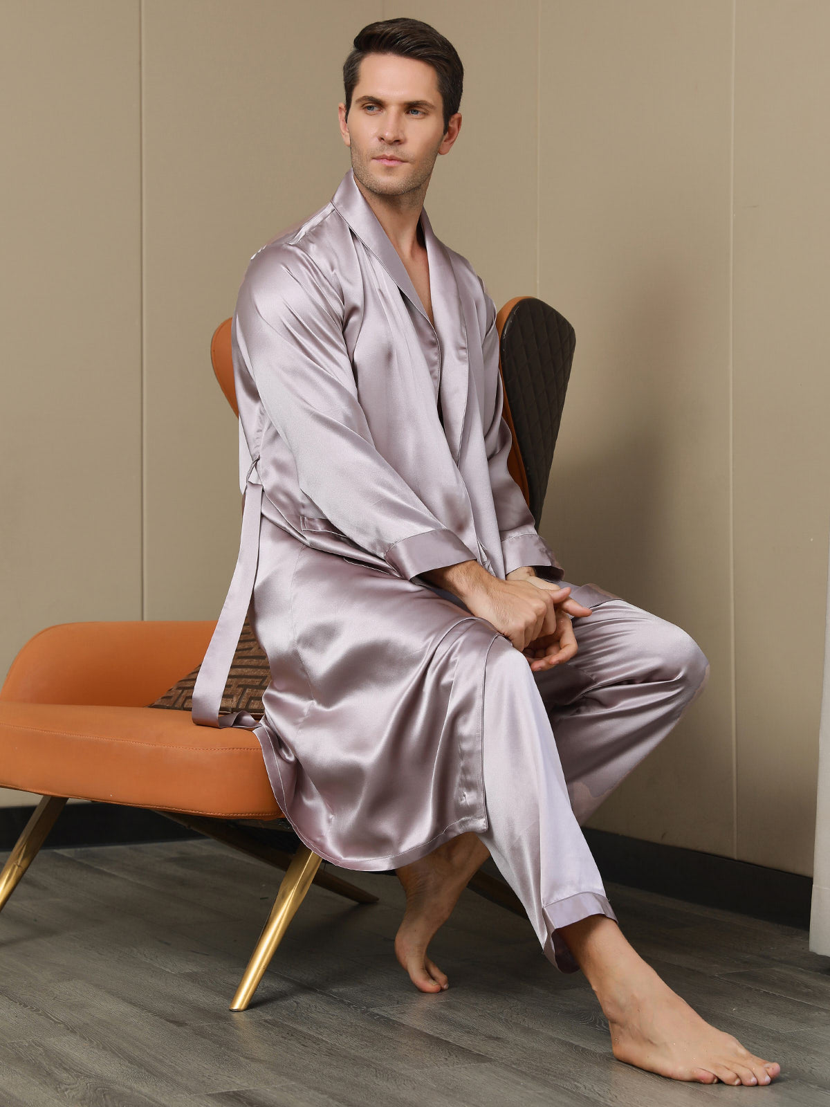 [Blek Mauve] SilkSilky-NO 19Momme Mens Robe 003