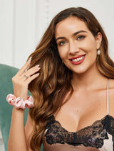 [Rosa] SilkSilky-NO Scrunchie 002