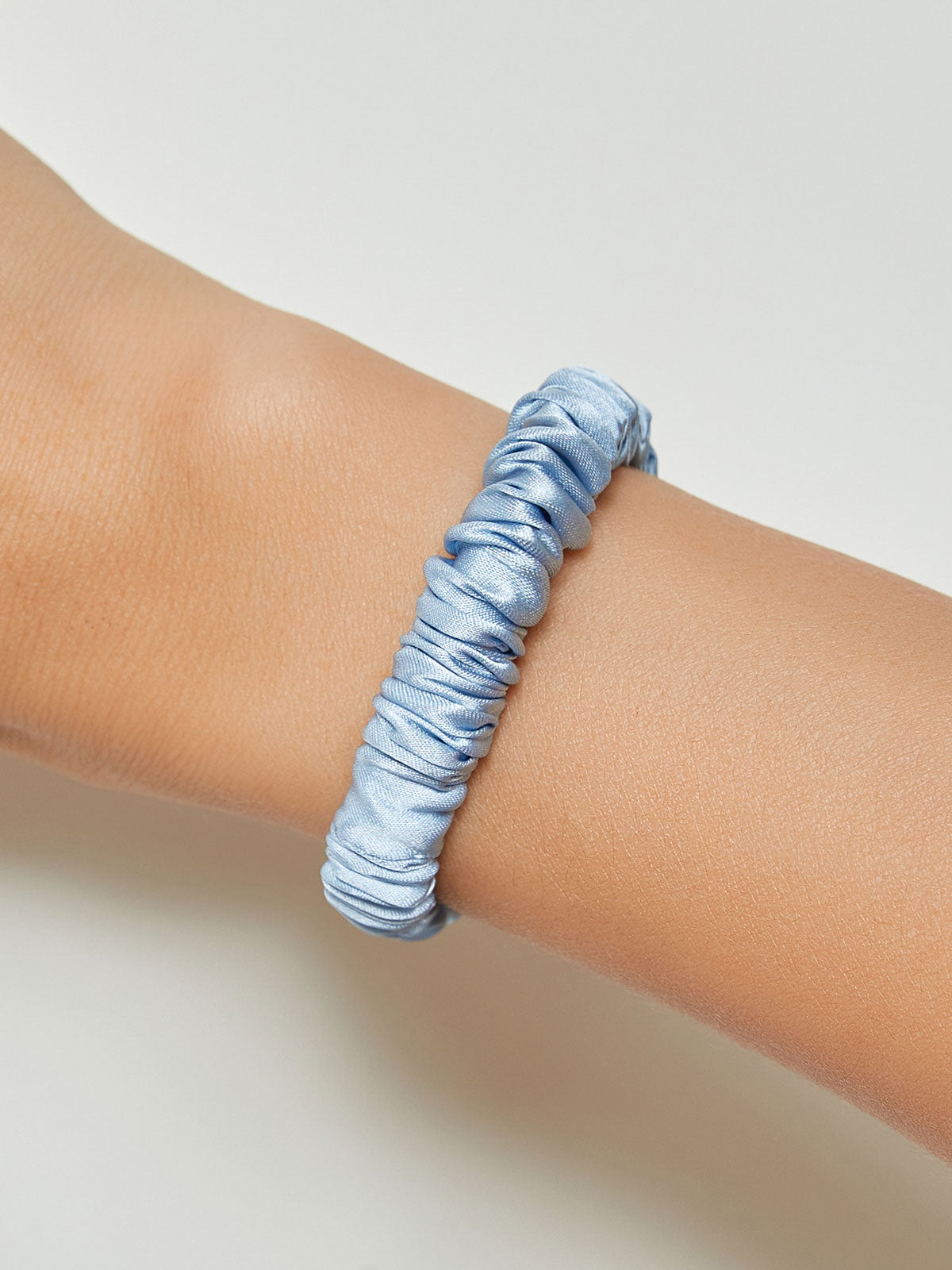 [Himmelblå] SilkSilky-NO 19Momme Scrunchie 001